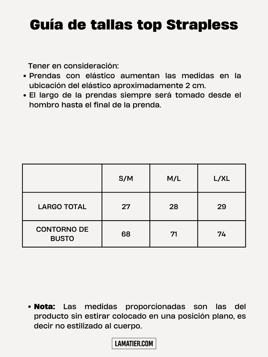 Top Strapless Marrón