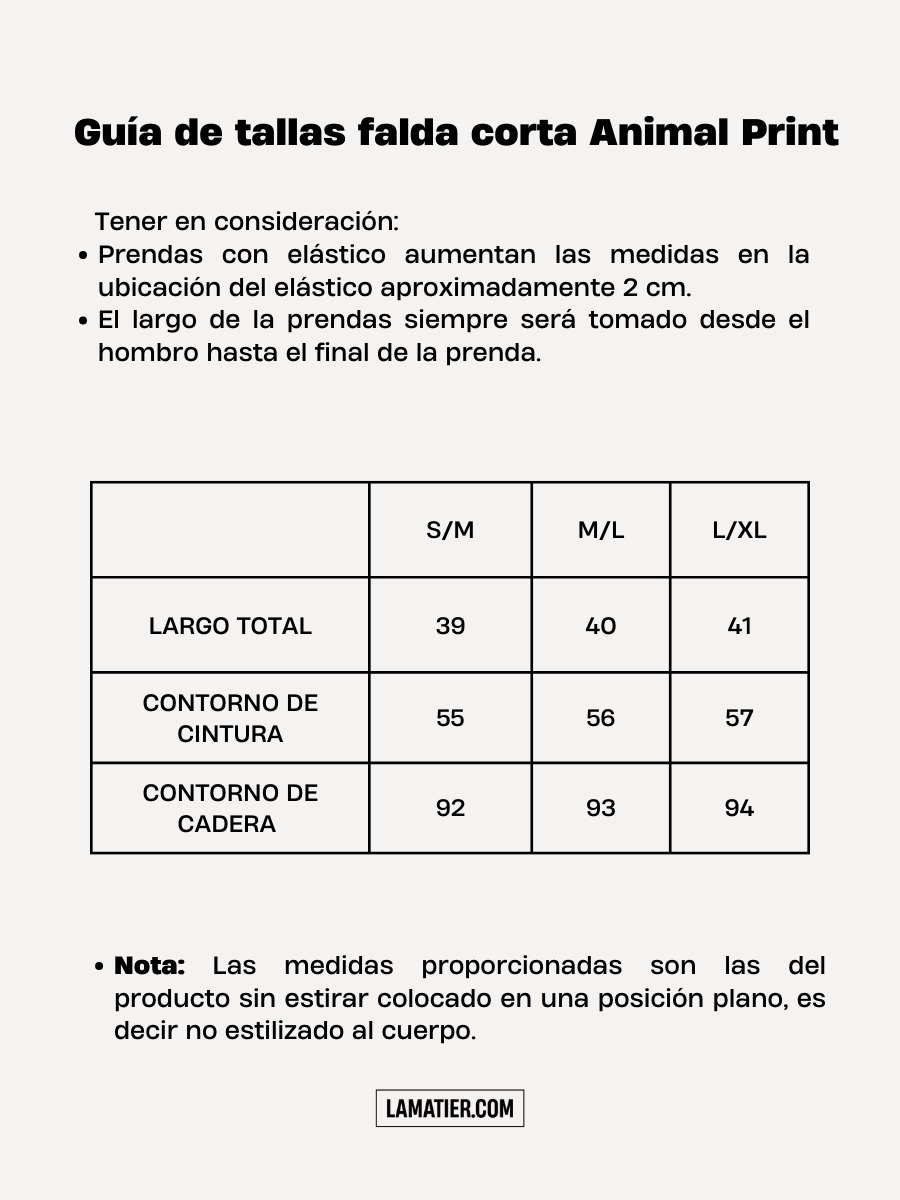 Falda Corta Animal Print