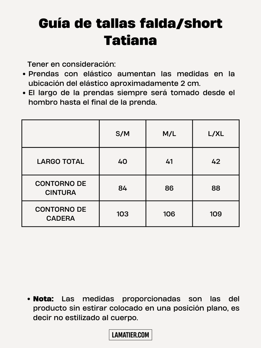 Falda/Short Tatiana Negro