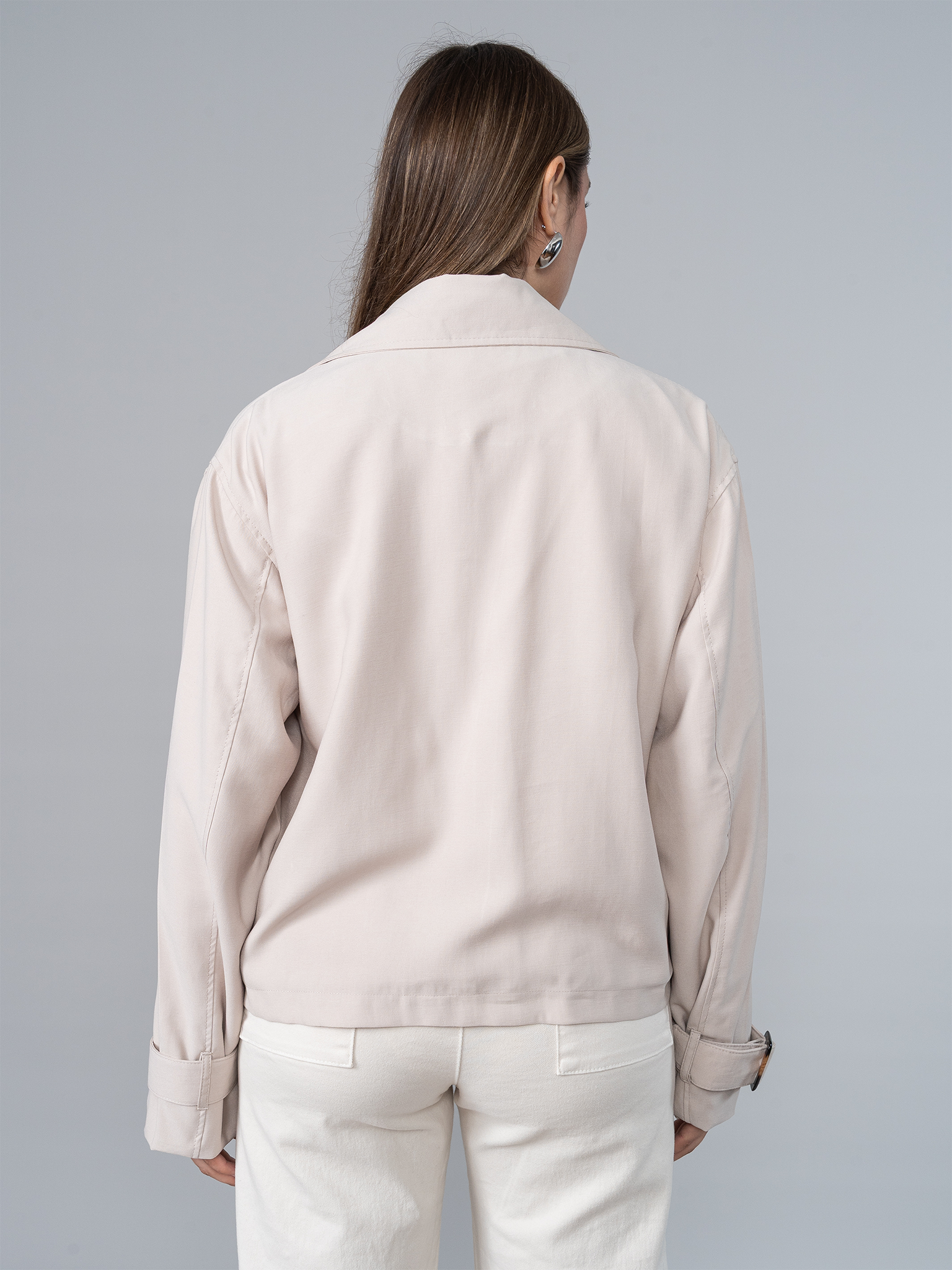 Trench Corto Beige