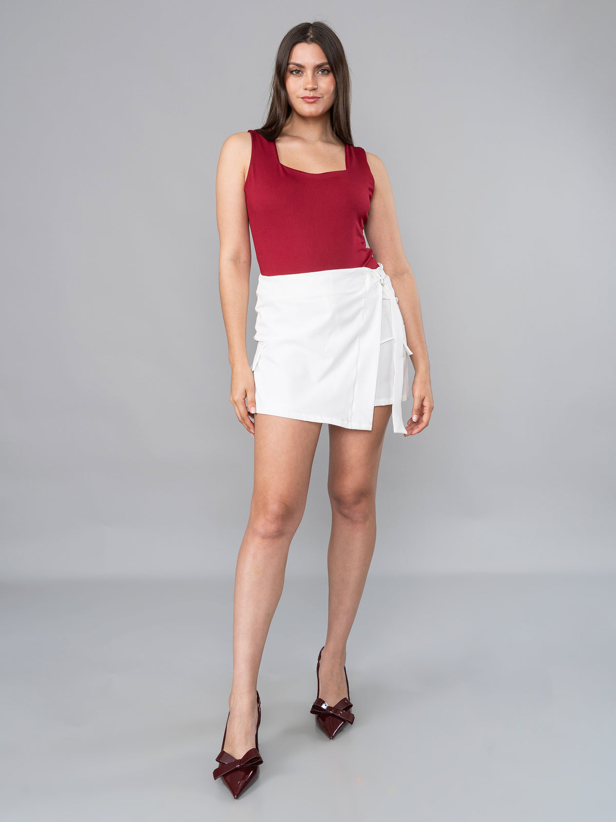 Falda/Short Vania Blanco