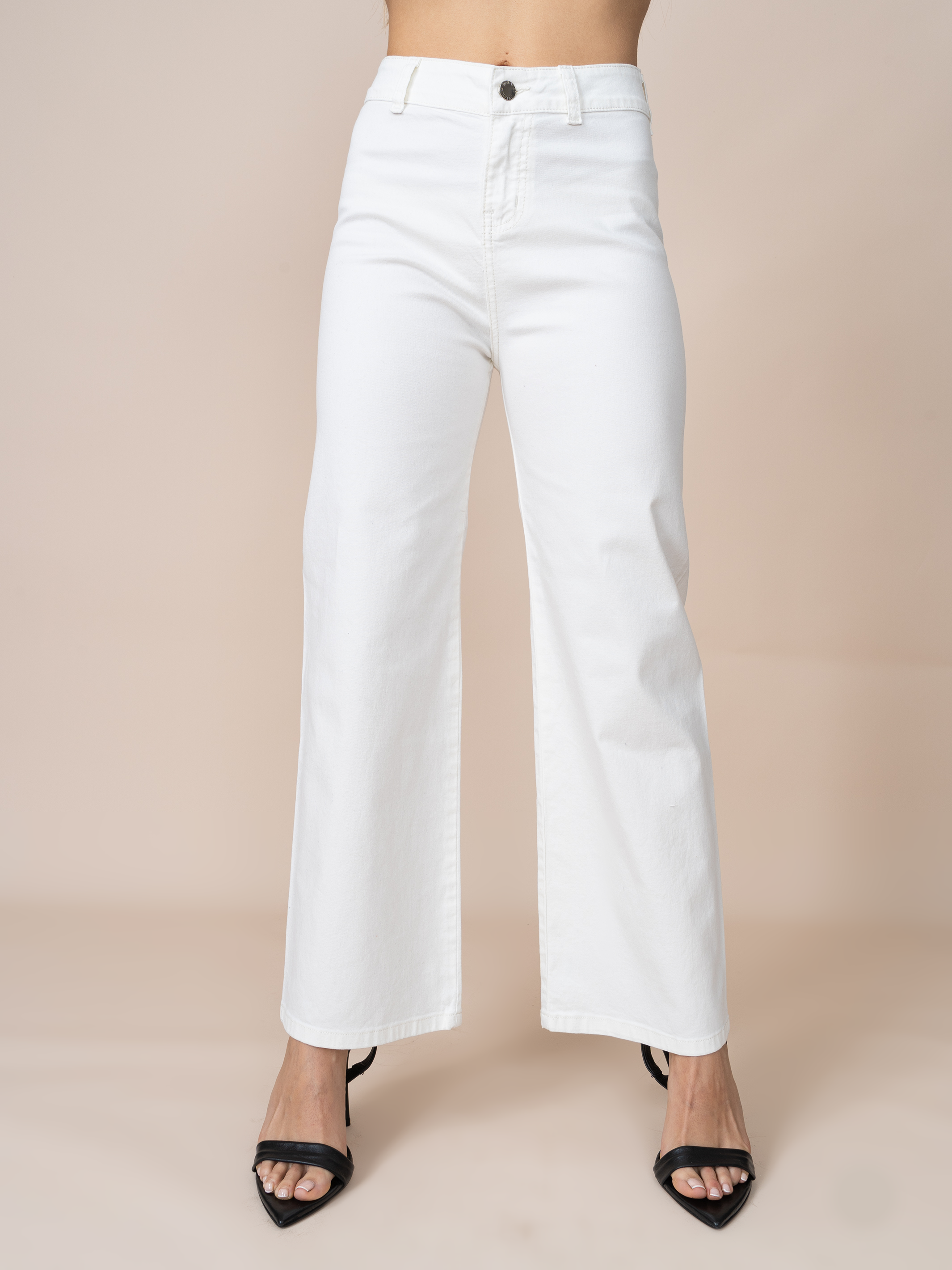 Jean Flare Blanco