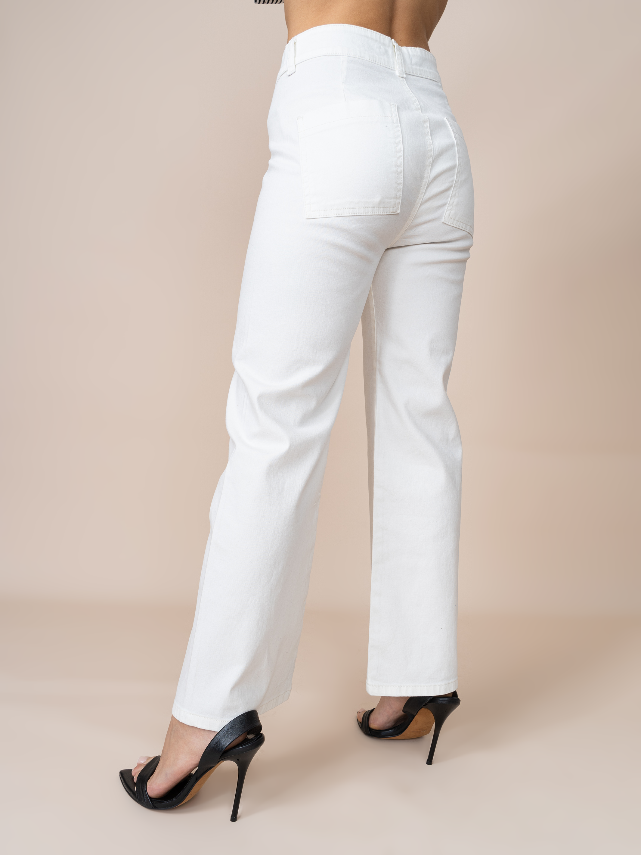 Jean Flare Blanco