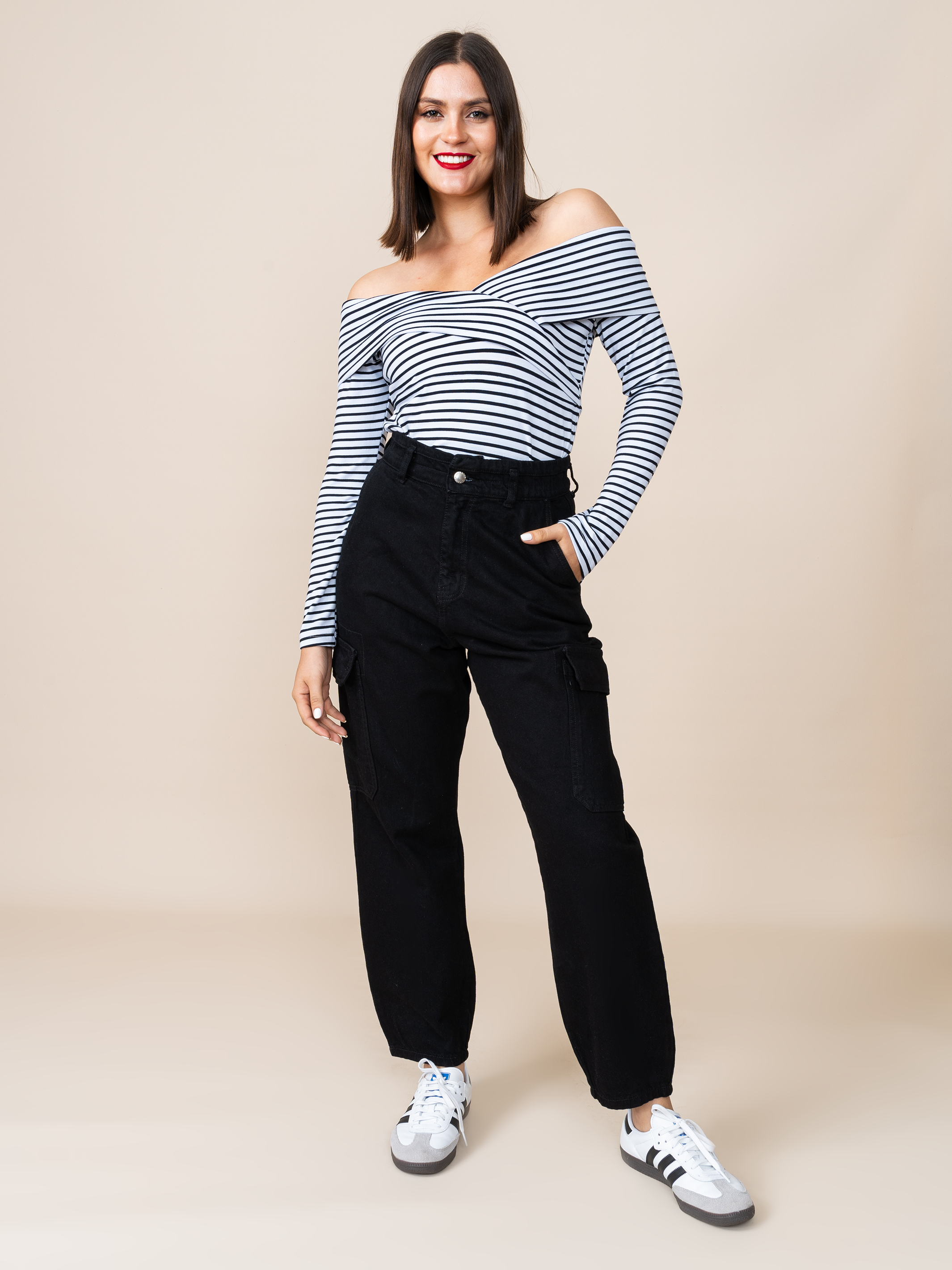 Jean Cargo Negro LM