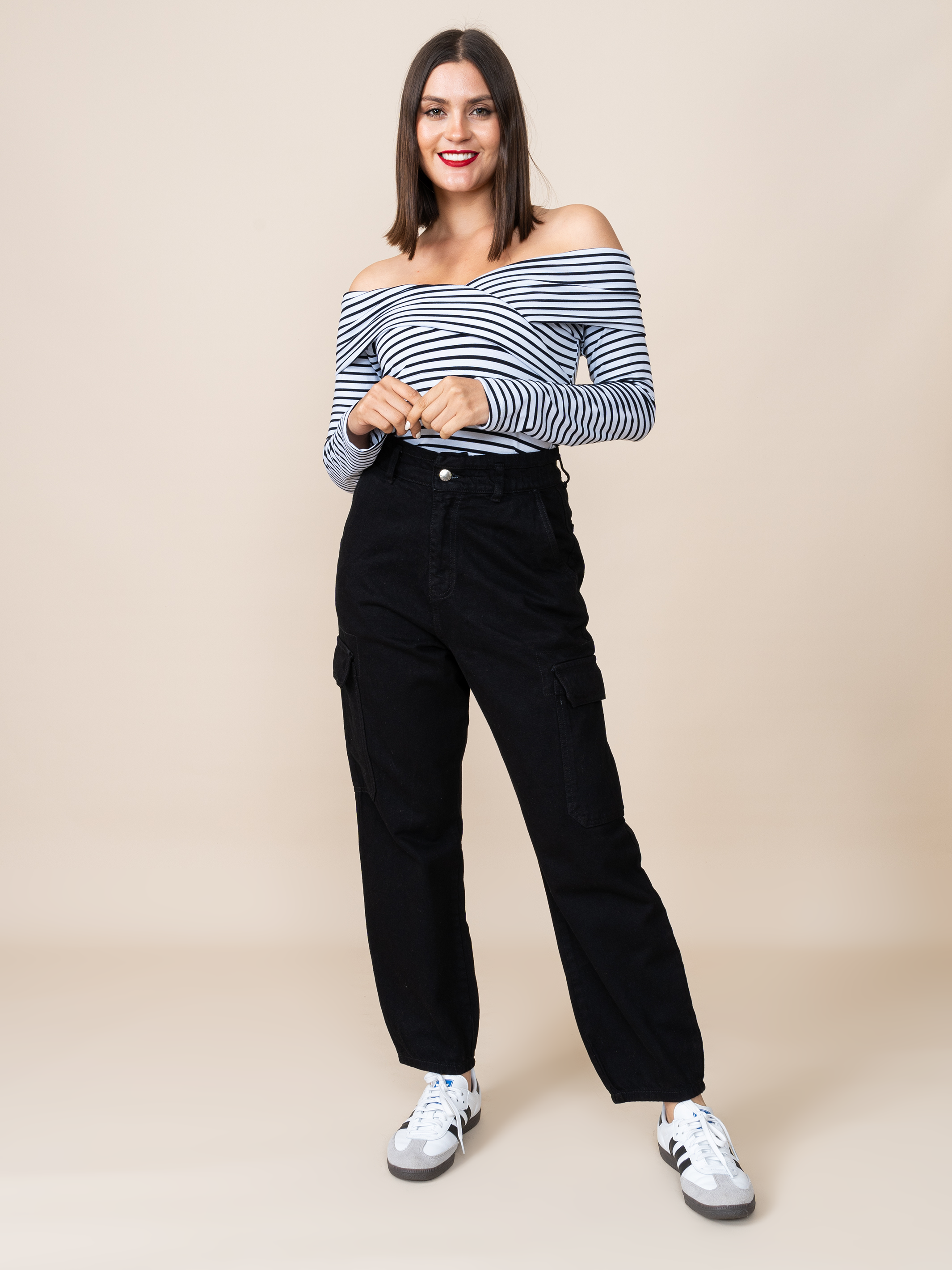 Jean Cargo Negro LM