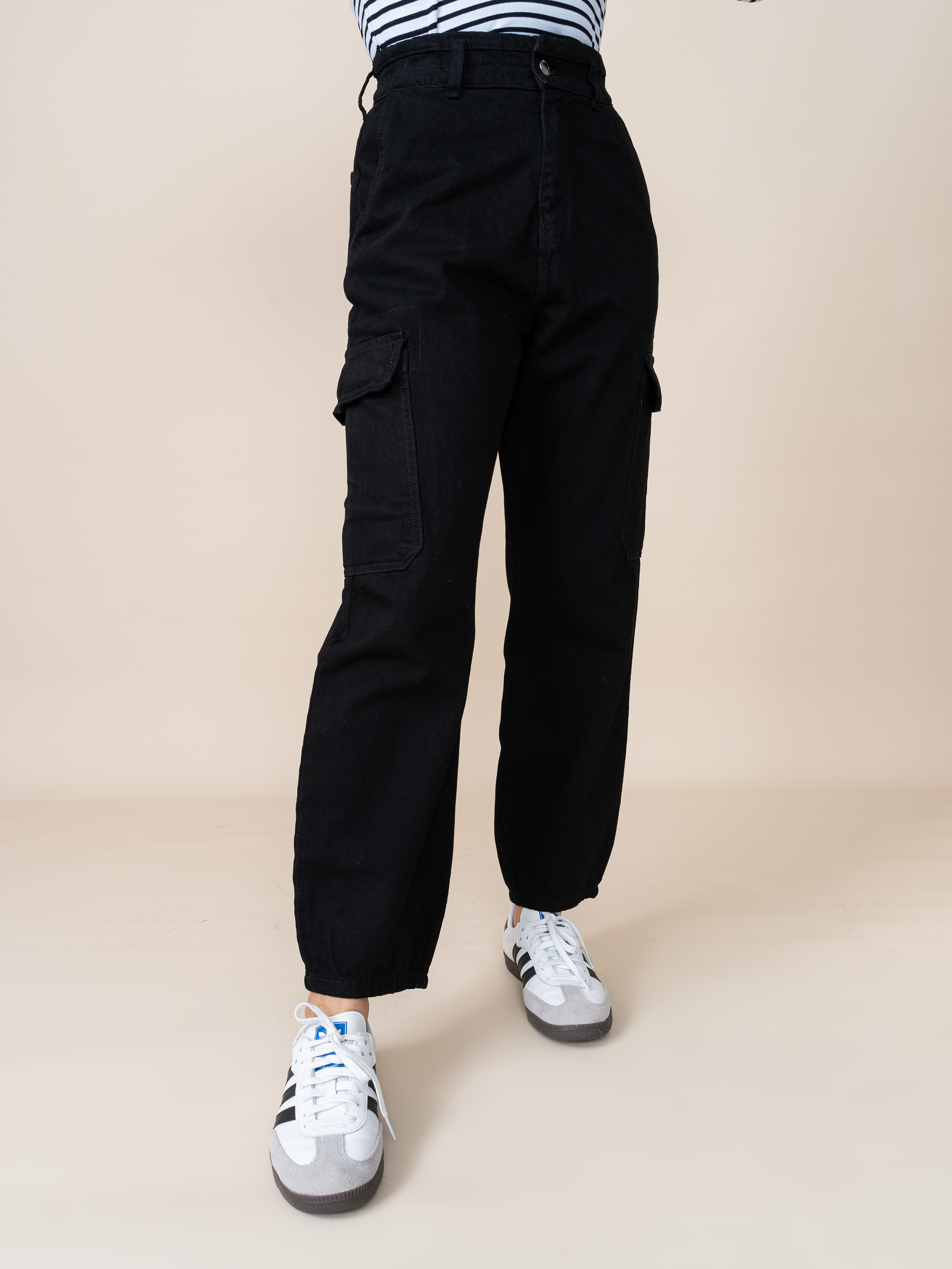 Jean Cargo Negro LM
