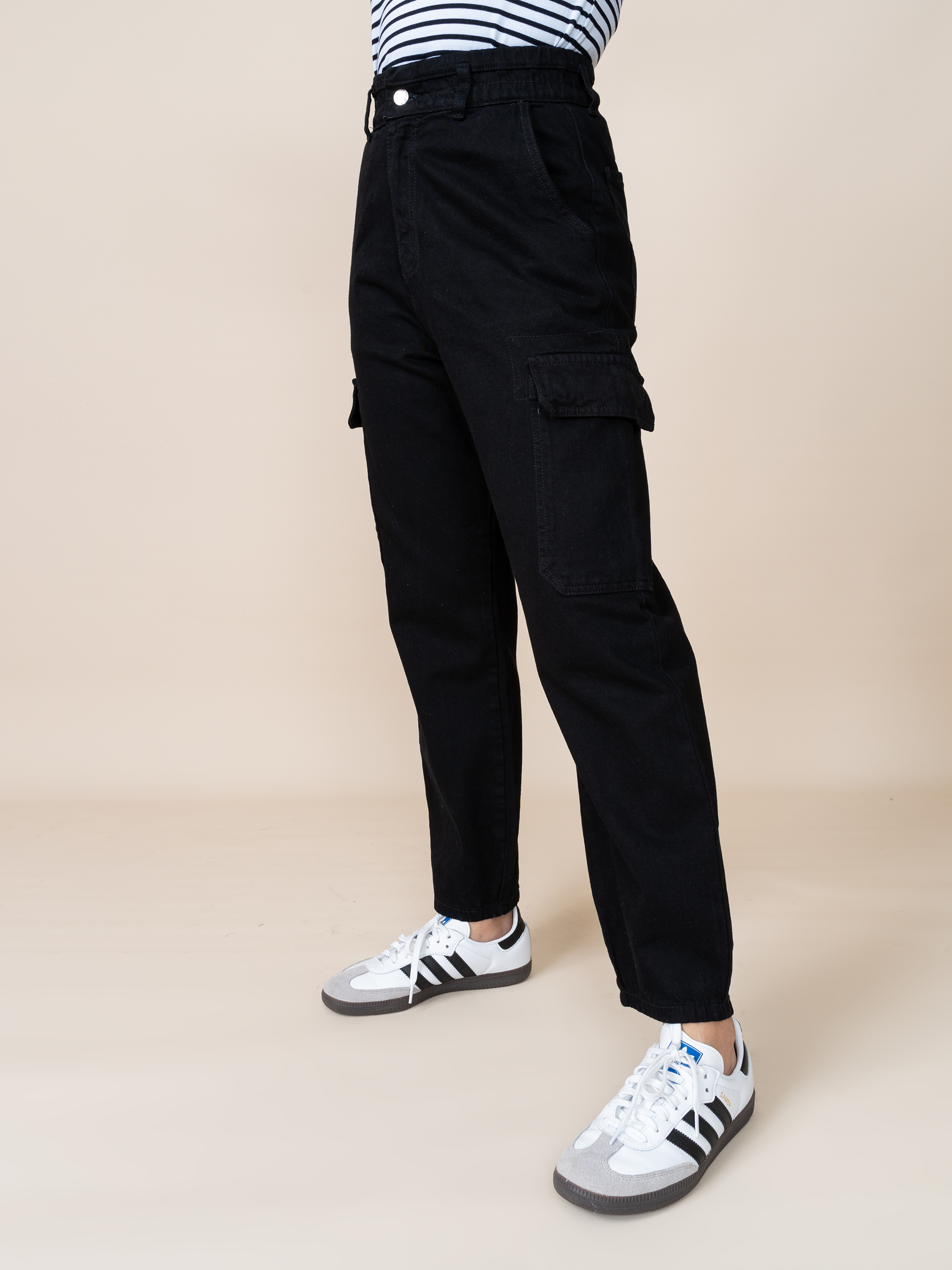 Jean Cargo Negro LM