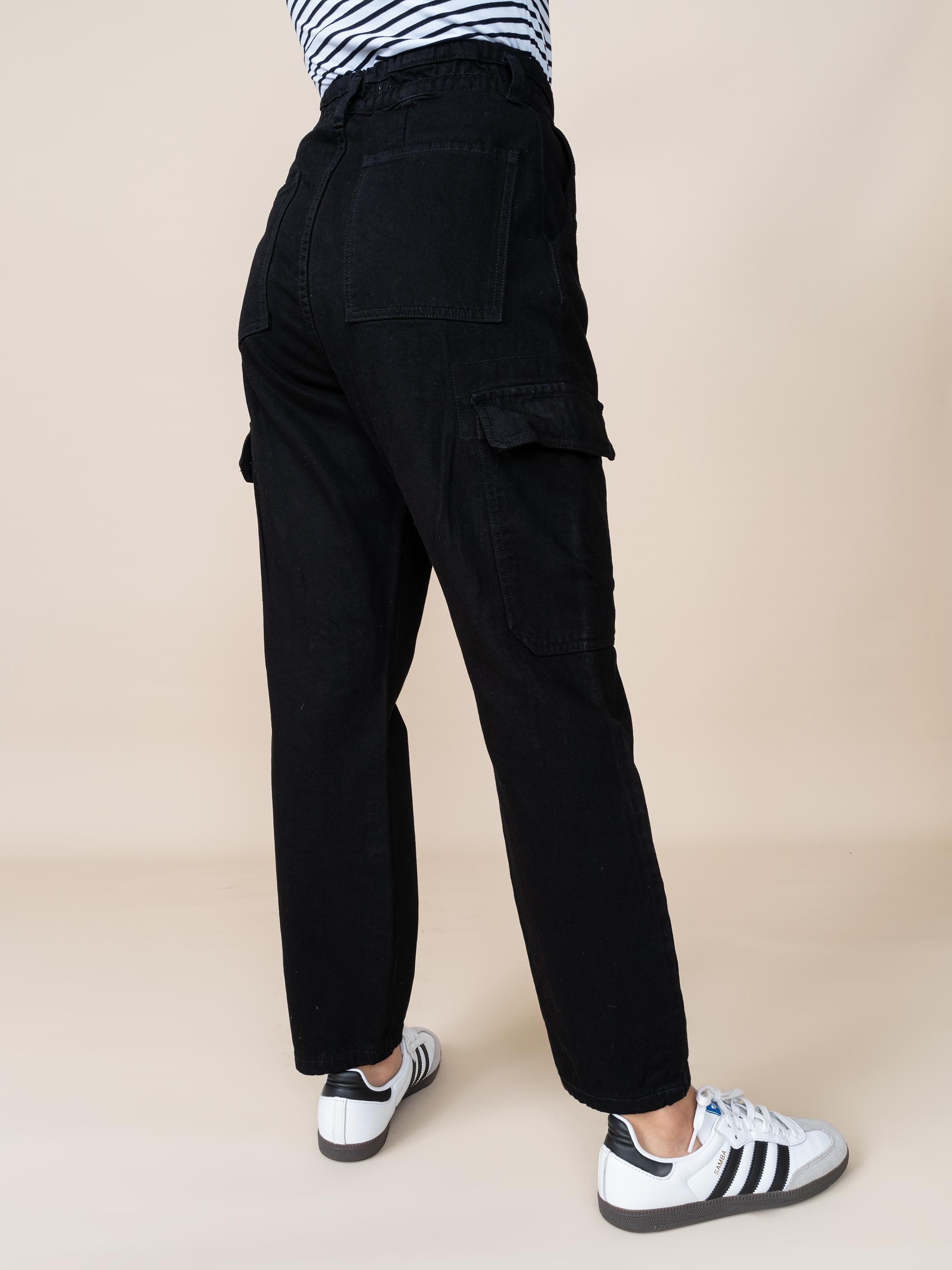 Jean Cargo Negro LM