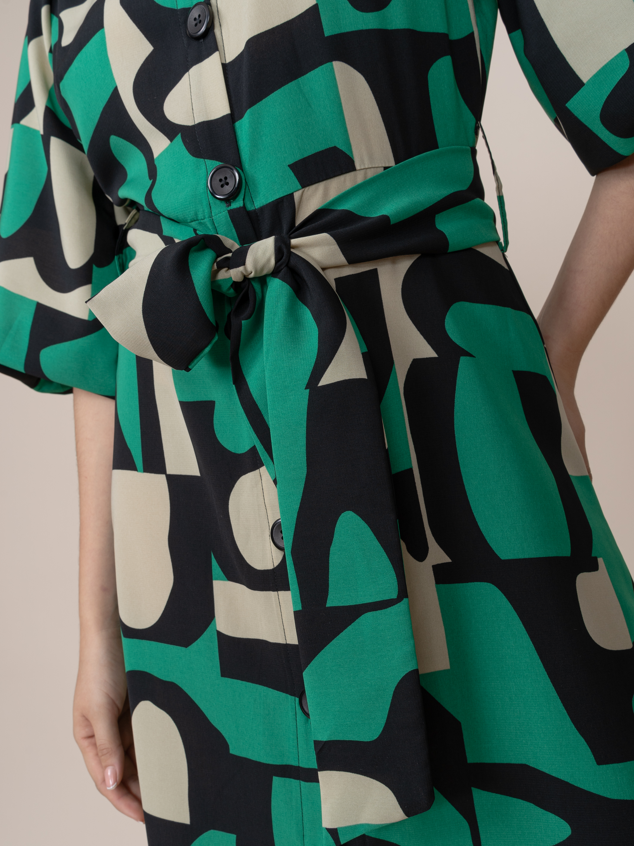 Vestido Tatiana Estampado Verde