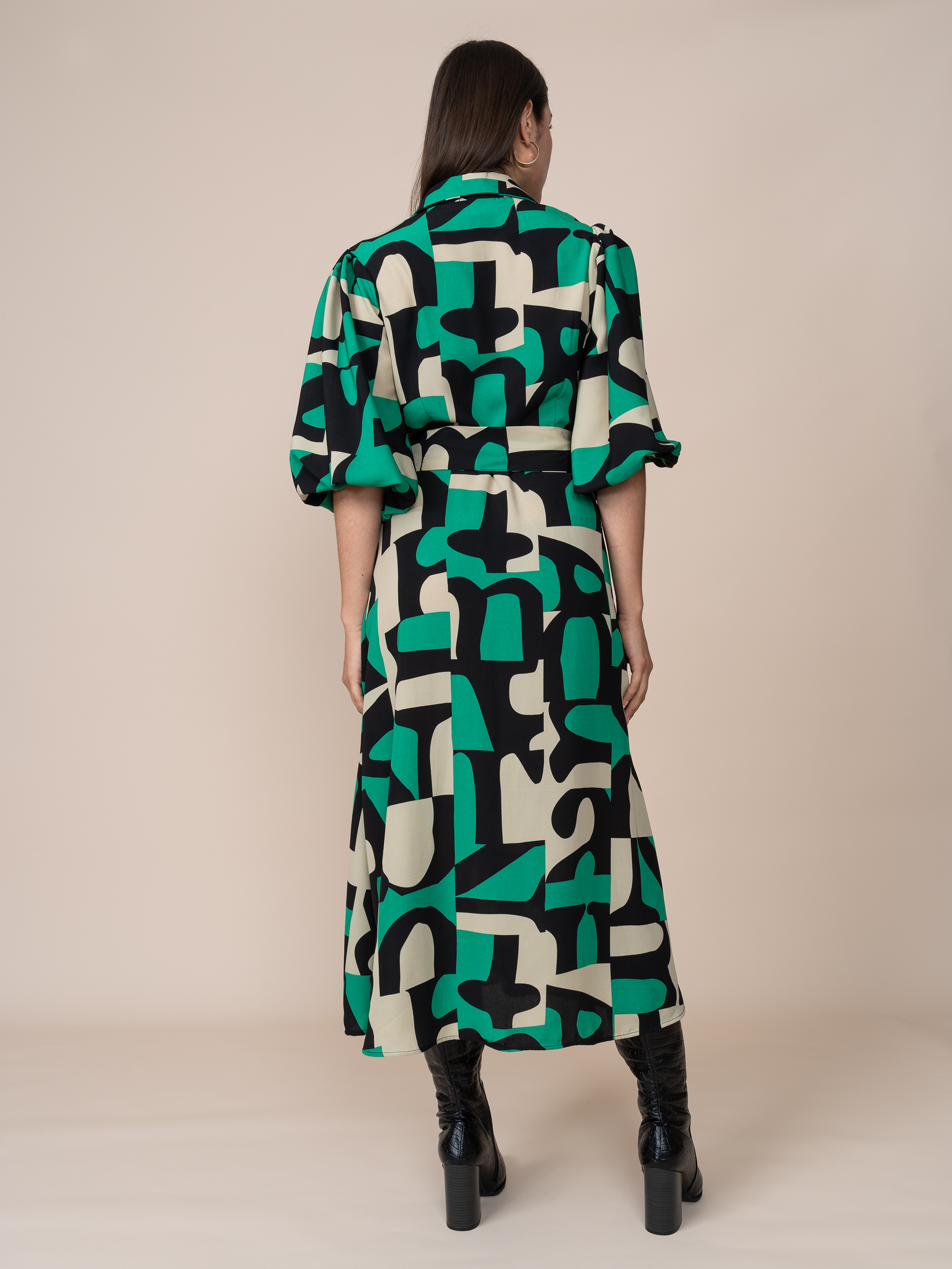 Vestido Tatiana Estampado Verde