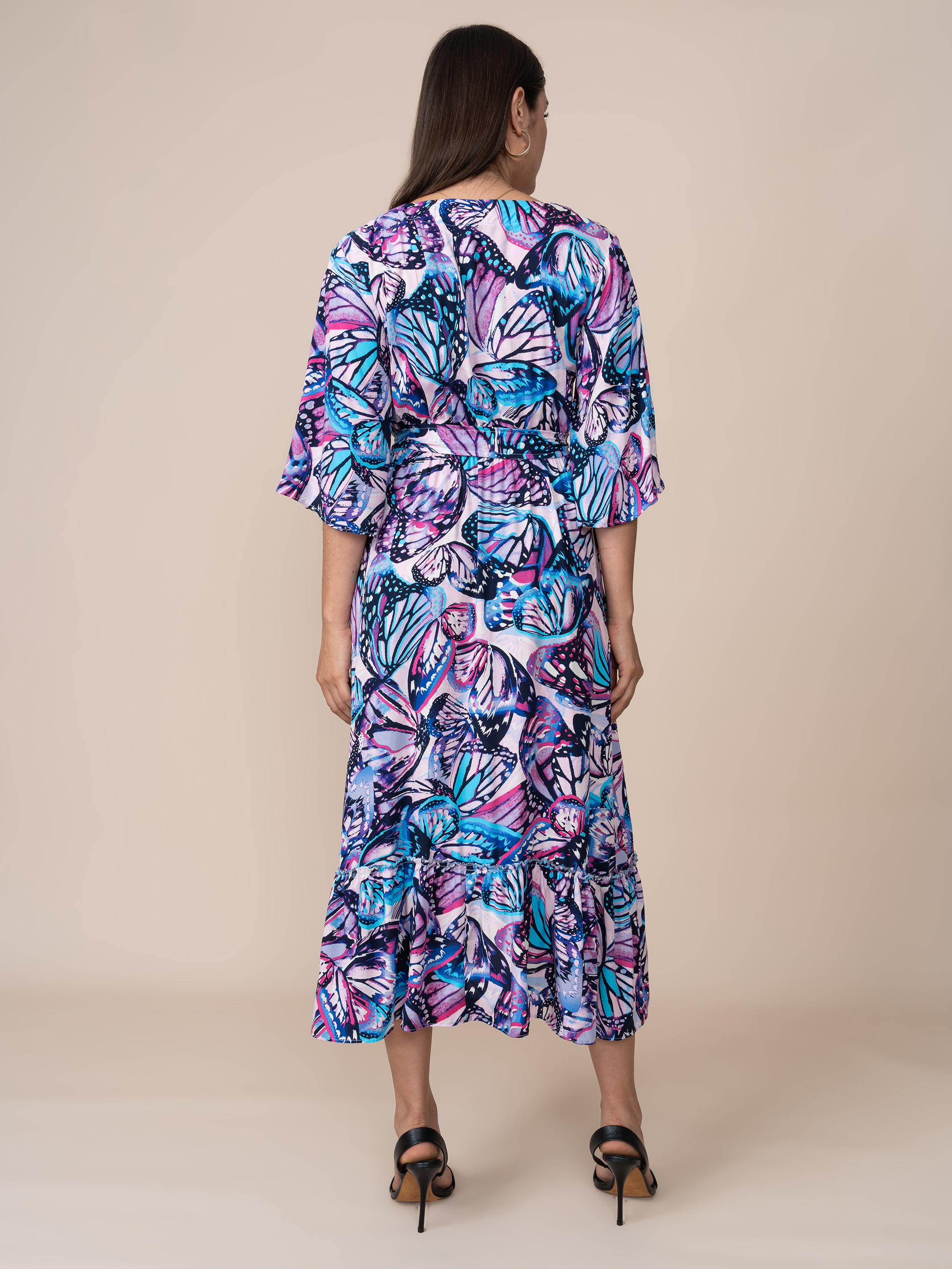 Vestido Mónica Estampado Mariposa