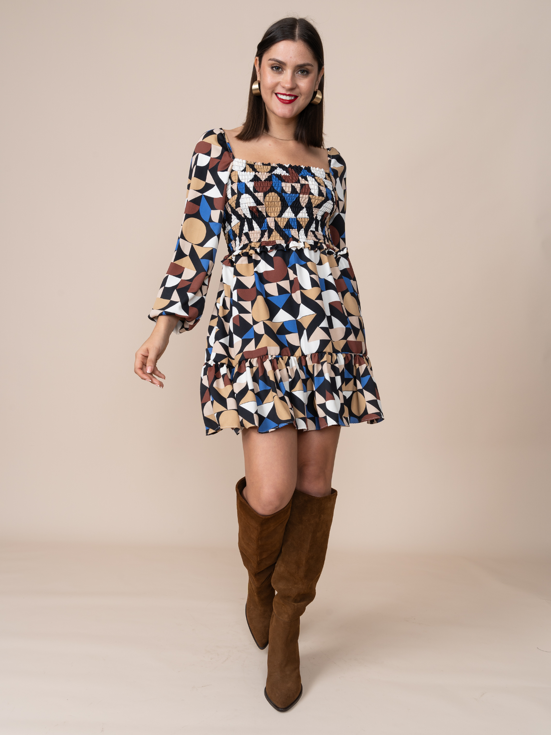 Vestido Lucy Estampado Azul