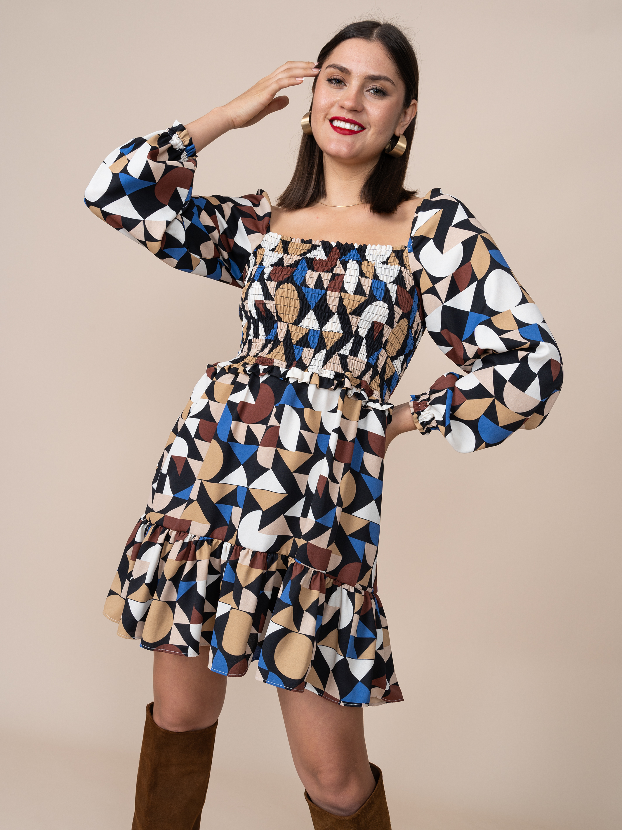Vestido Lucy Estampado Azul