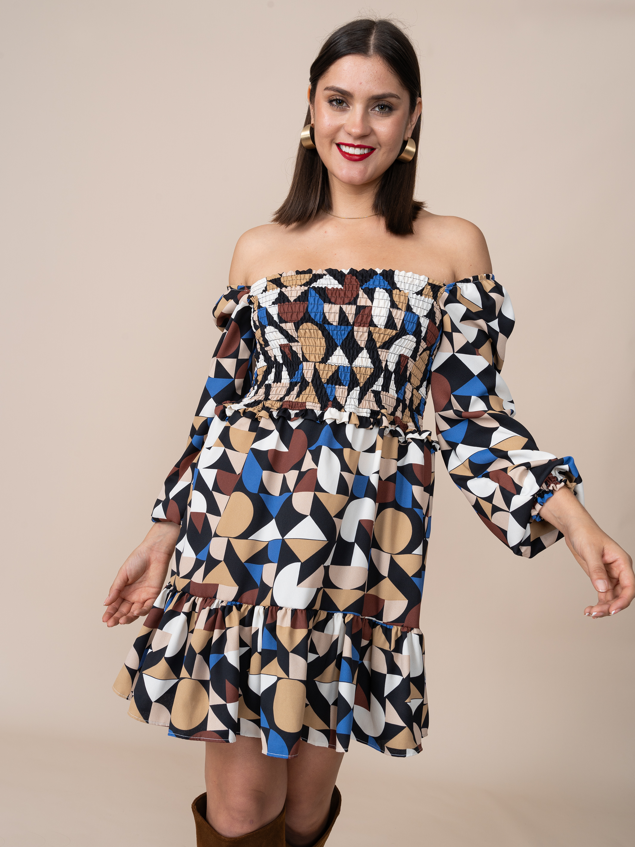 Vestido Lucy Estampado Azul