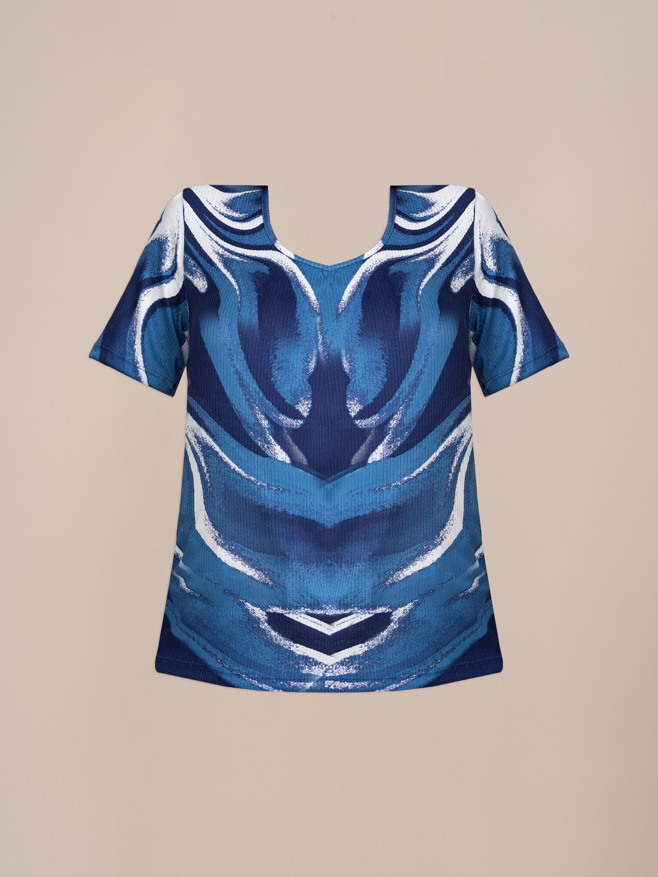 Polo Michi Estampado Azul