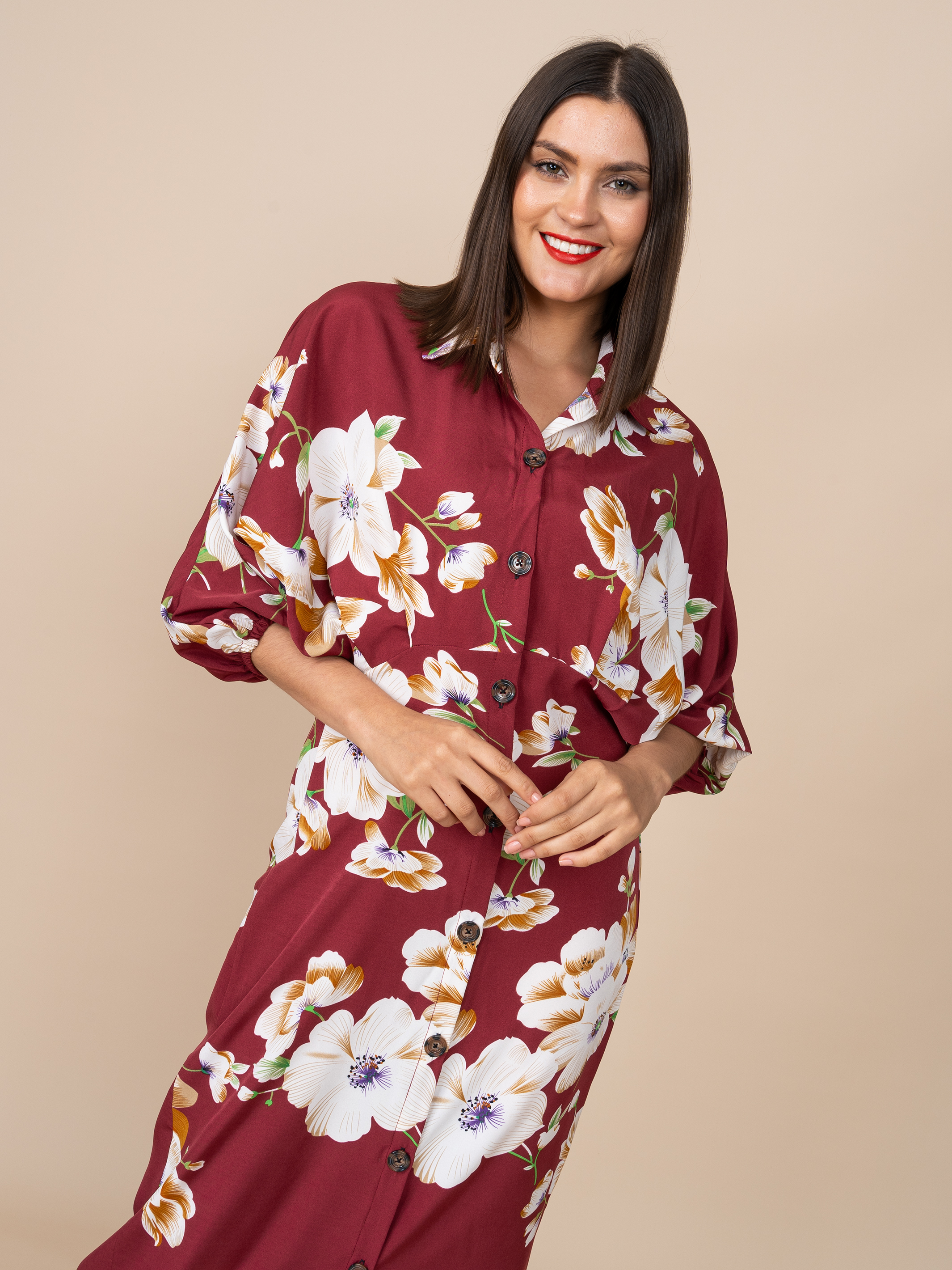 Vestido Kimono Guinda