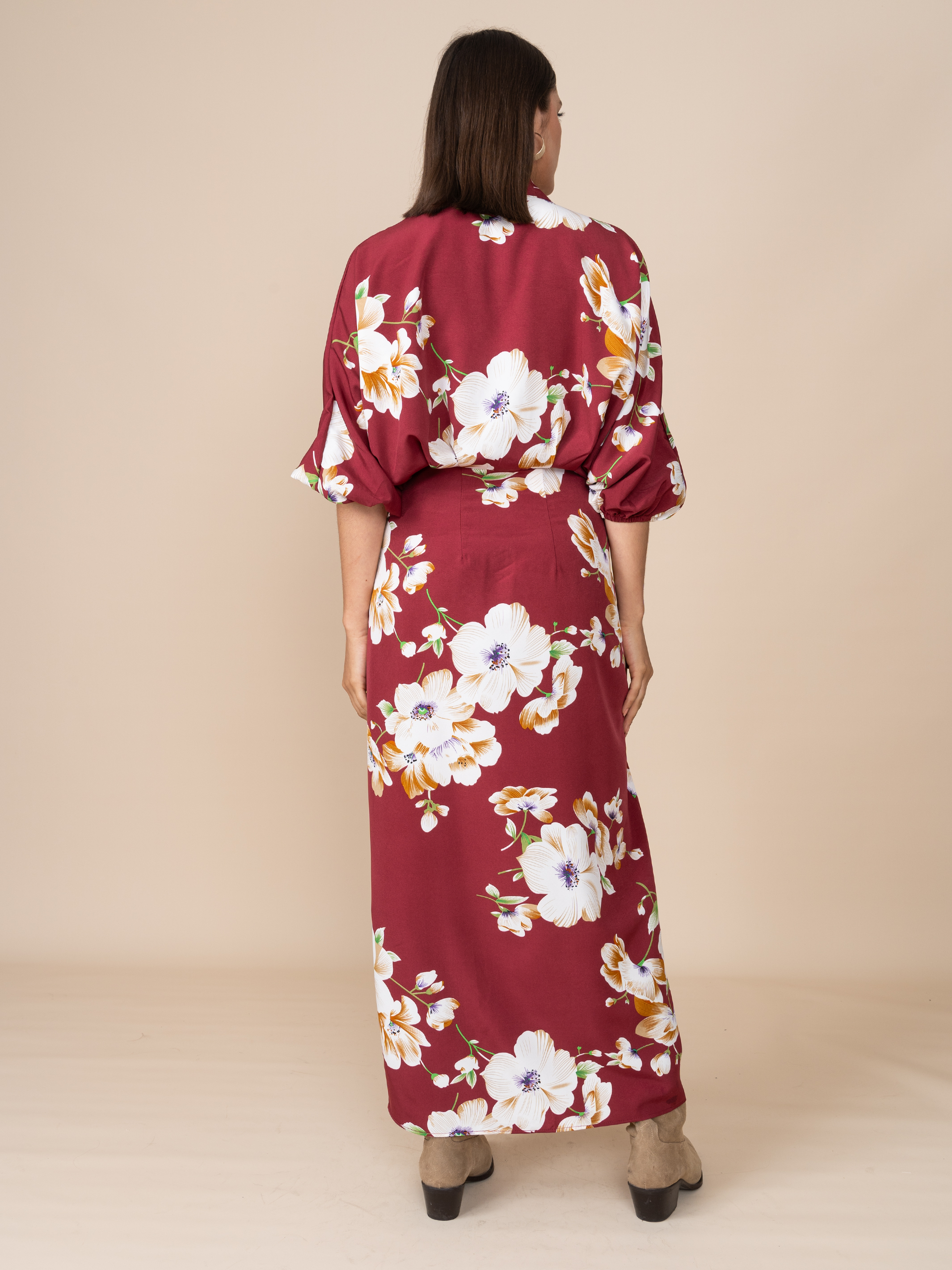 Vestido Kimono Guinda