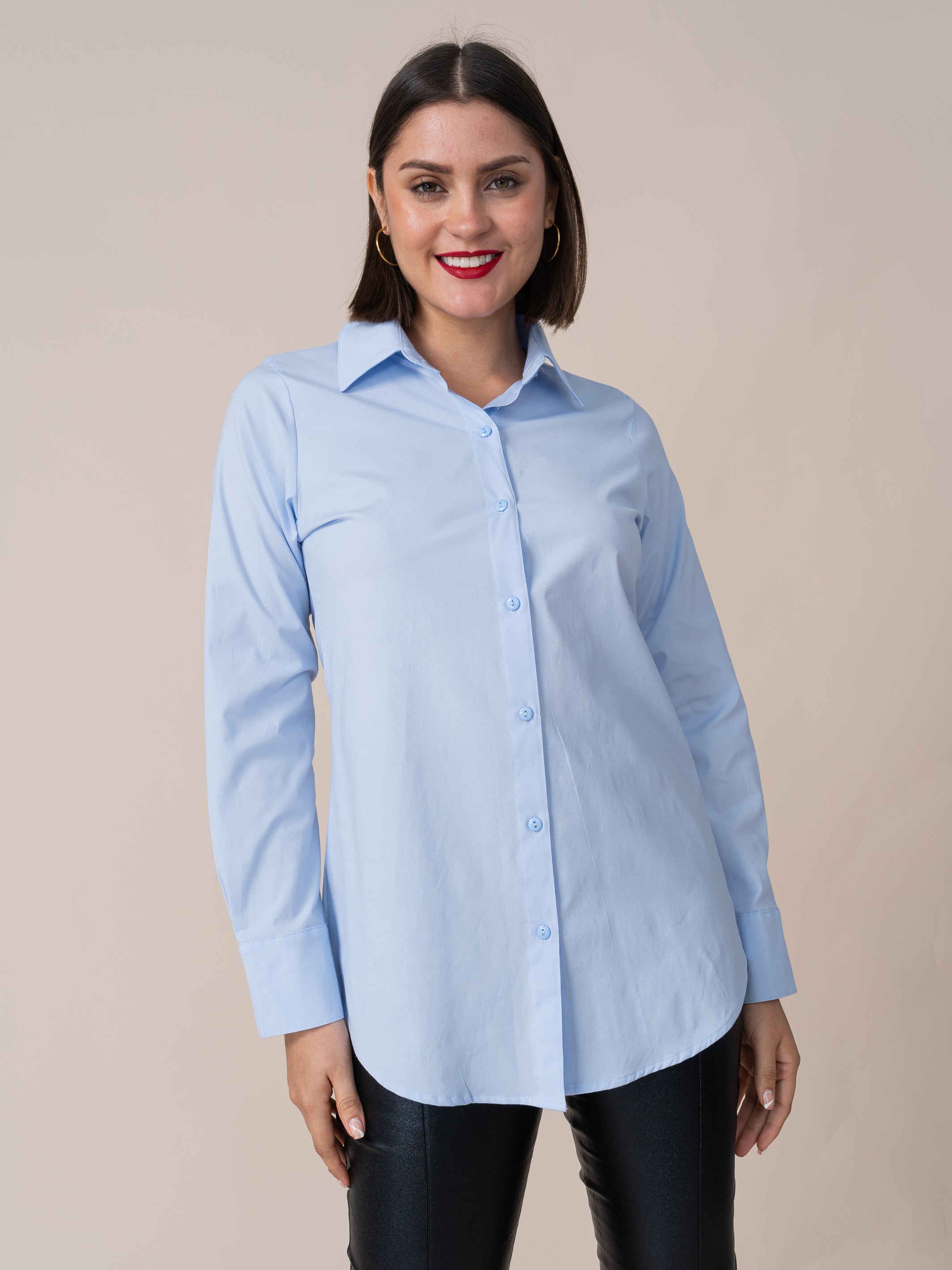 Camisa Josefina Celeste