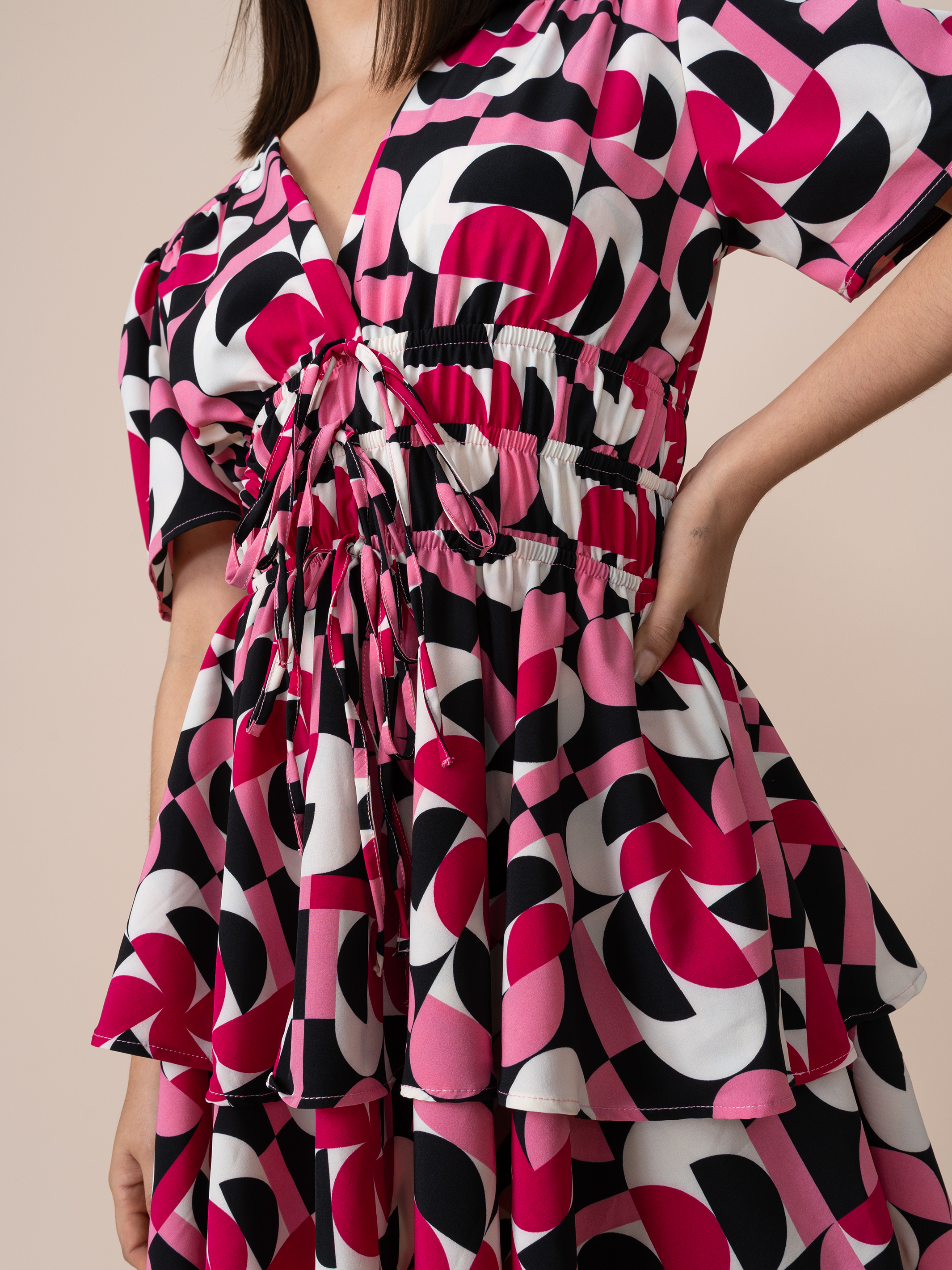 Vestido Amy Estampado Rosado
