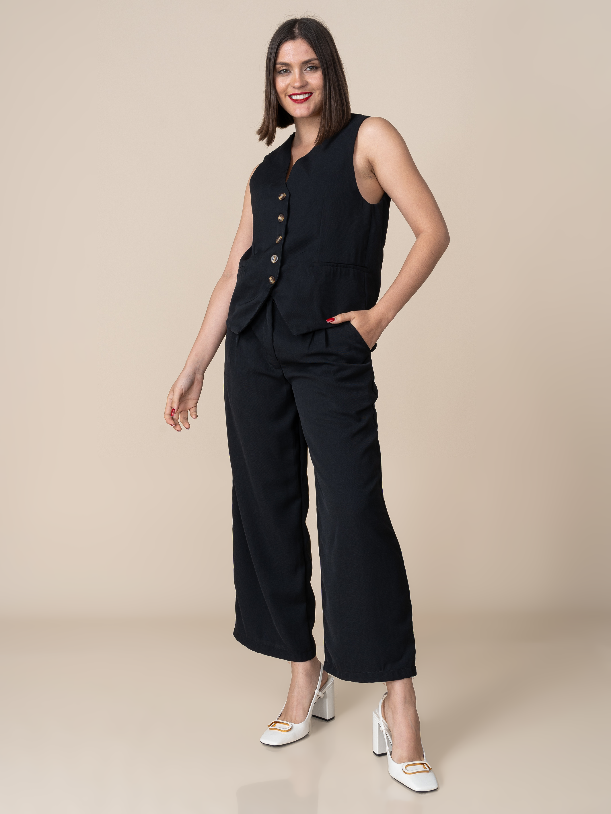 Pantalon Roma Negro