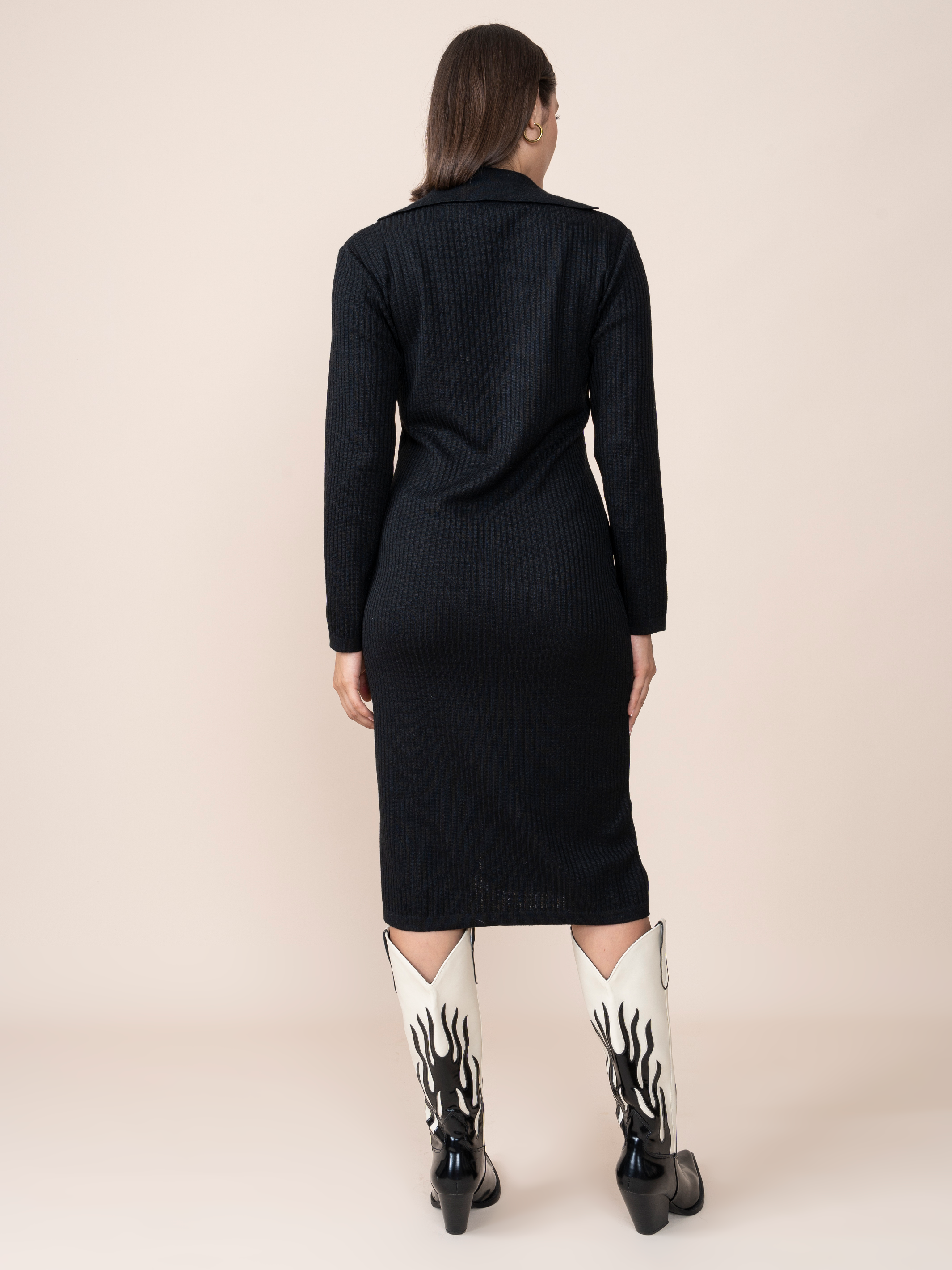 Vestido Tejido Miranda Negro