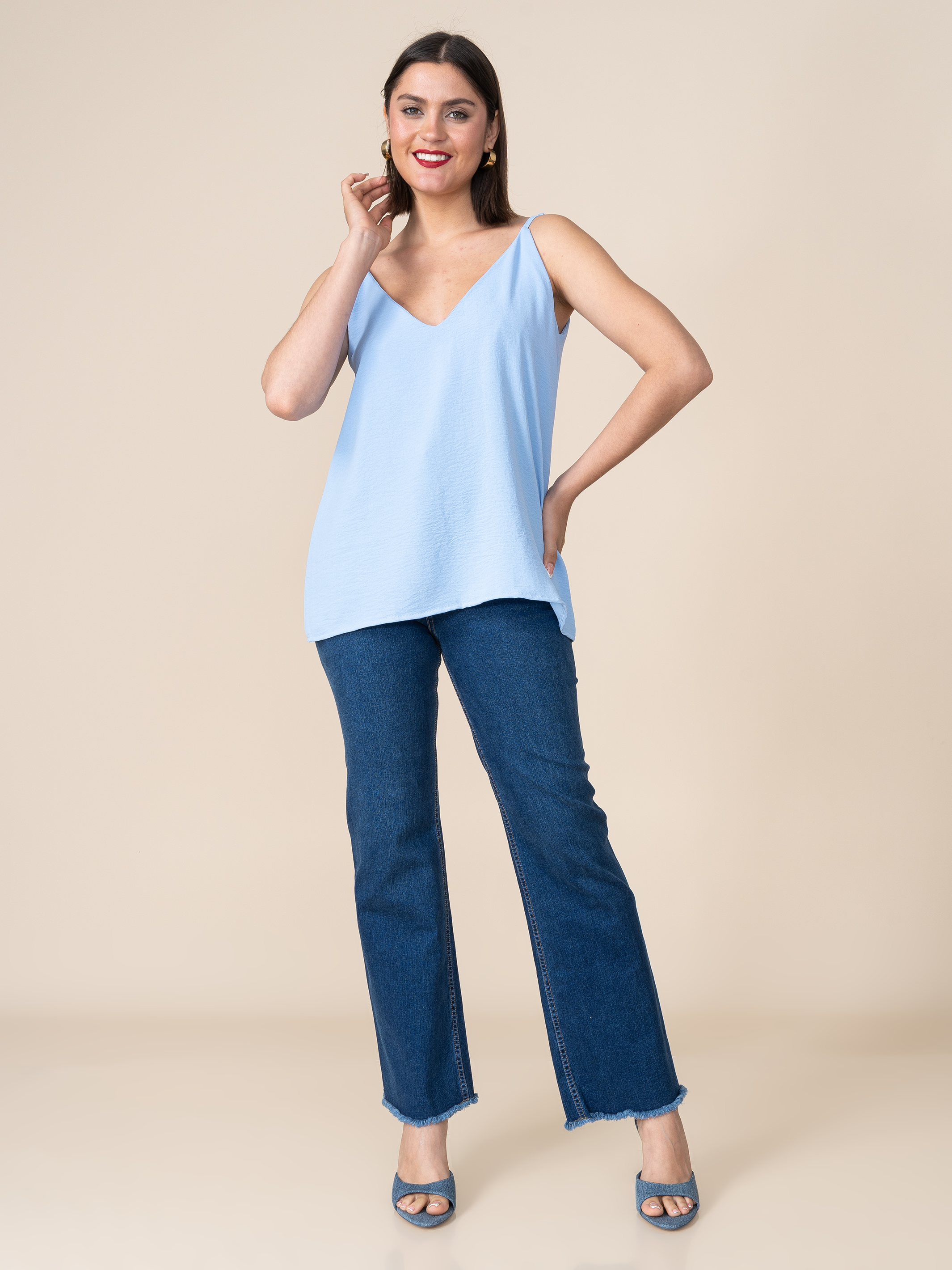 Blusa Luciana Celeste