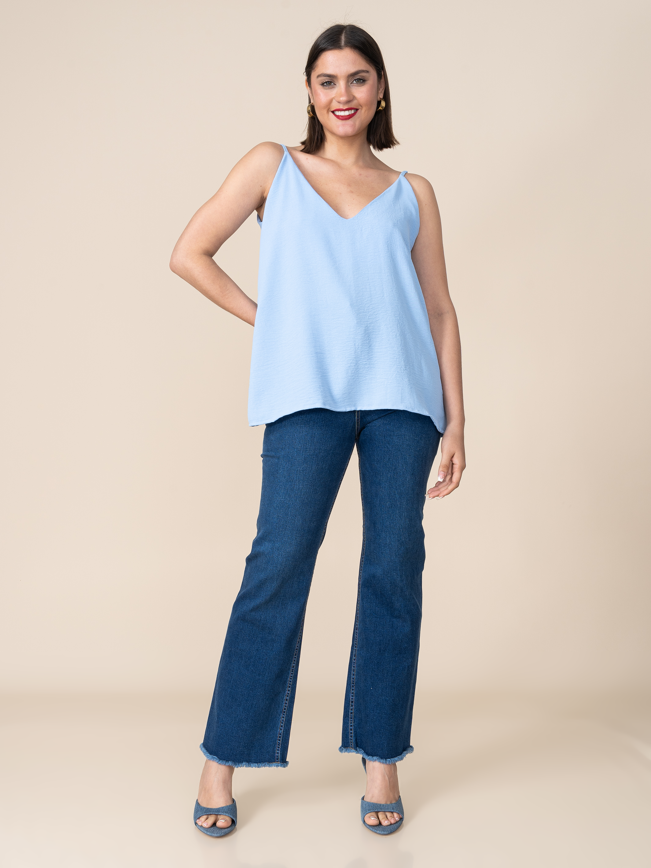 Blusa Luciana Celeste