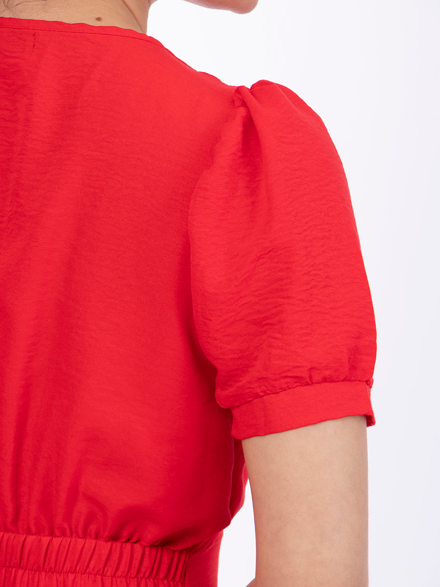 Vestido Helena Polka Rojo