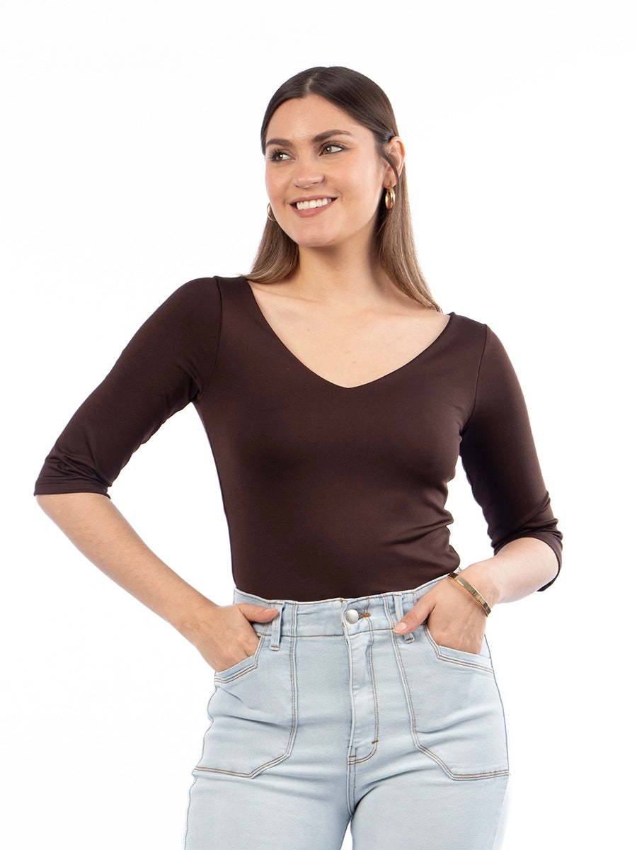Body Básico Marrón