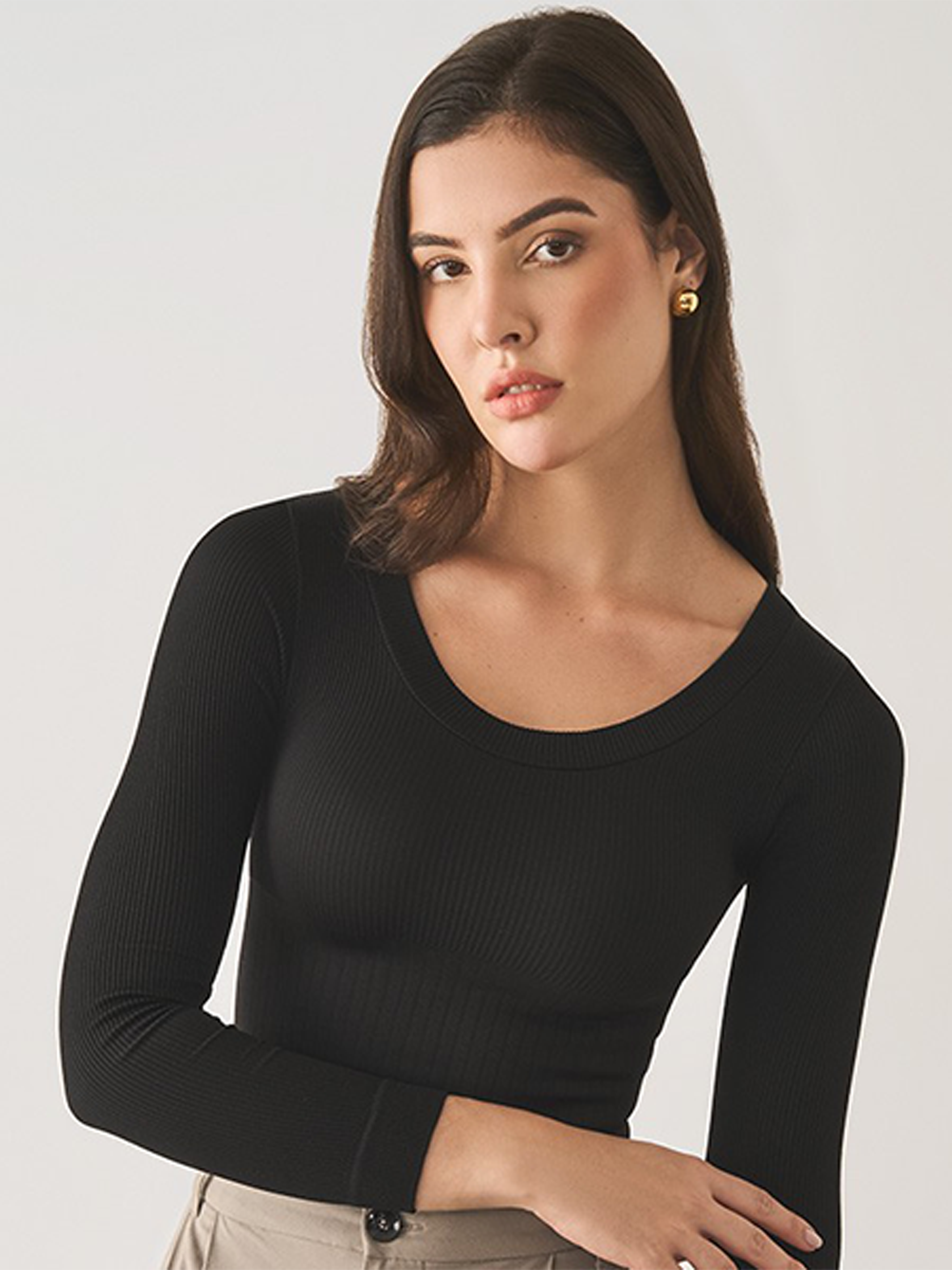 Camiseta Faja Superfit Amaira Negro - Koketa