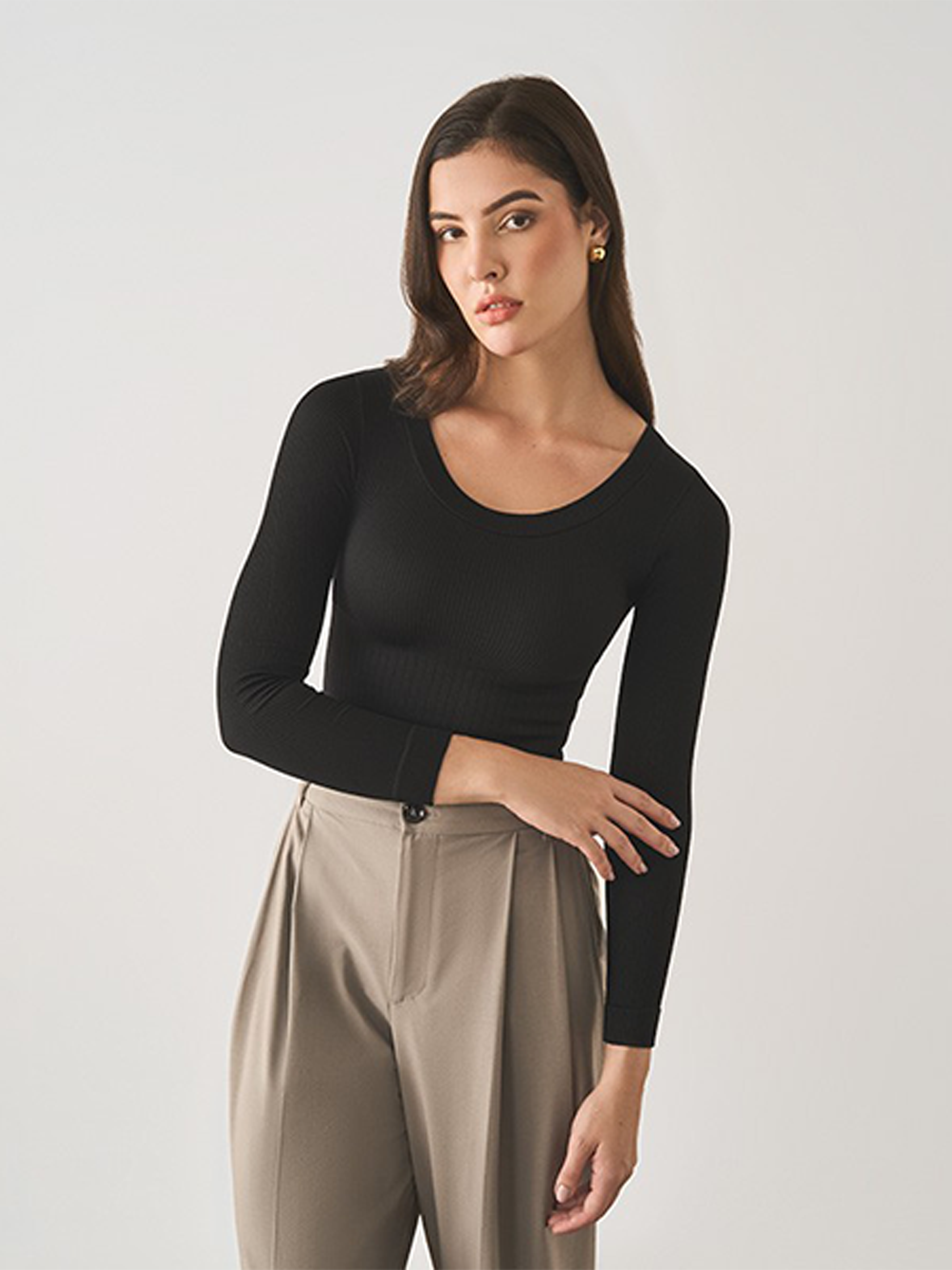 Camiseta Faja Superfit Amaira Negro - Koketa