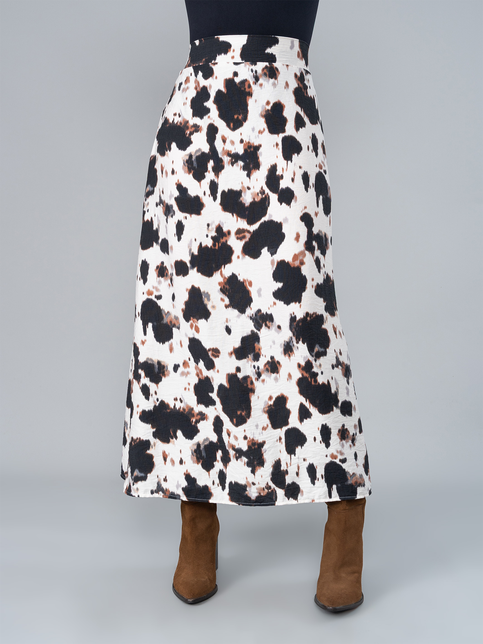 Falda Larga Lira Estampada