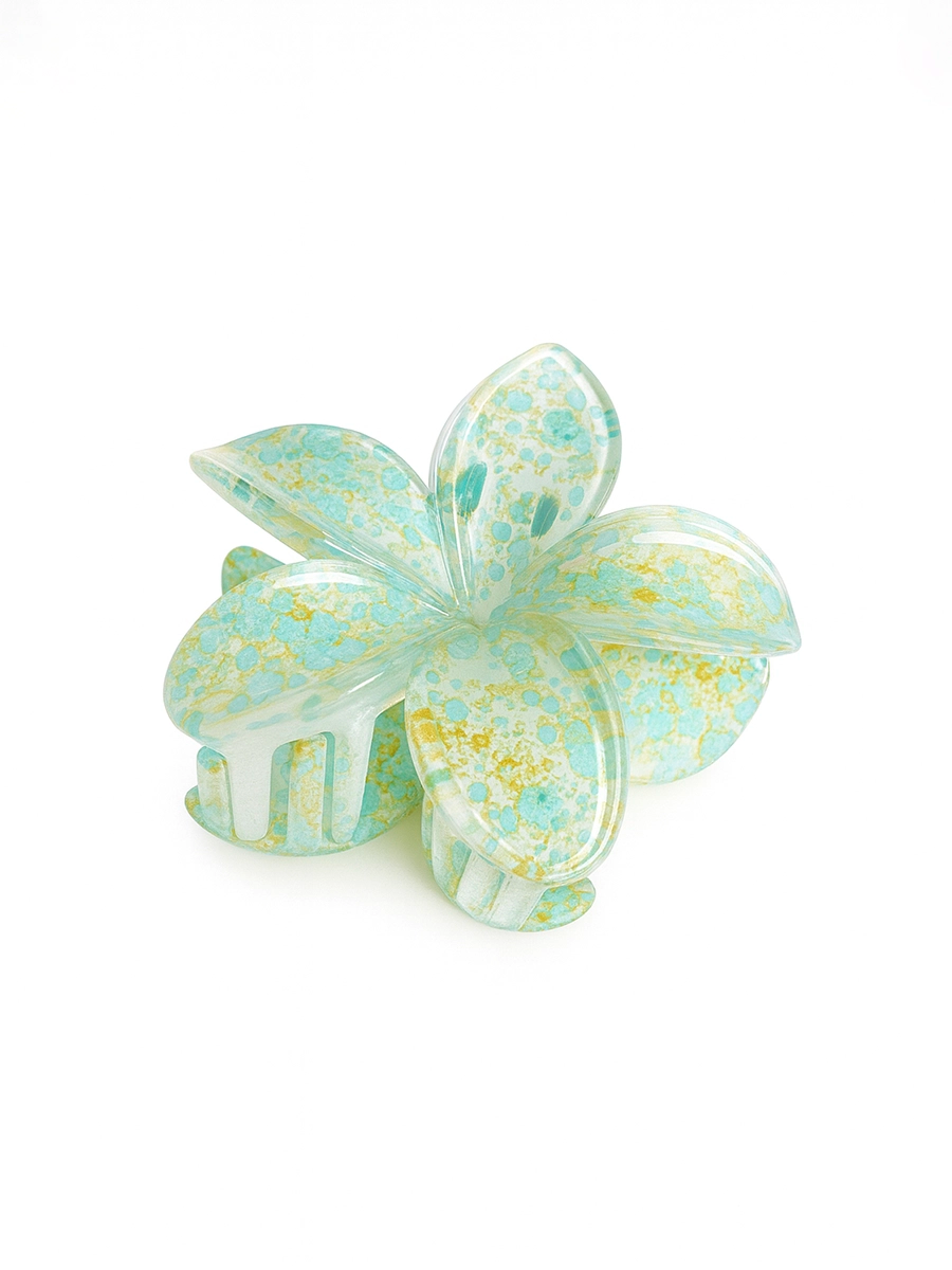 GANCHO ACRILICO FLOR JAZPEADO