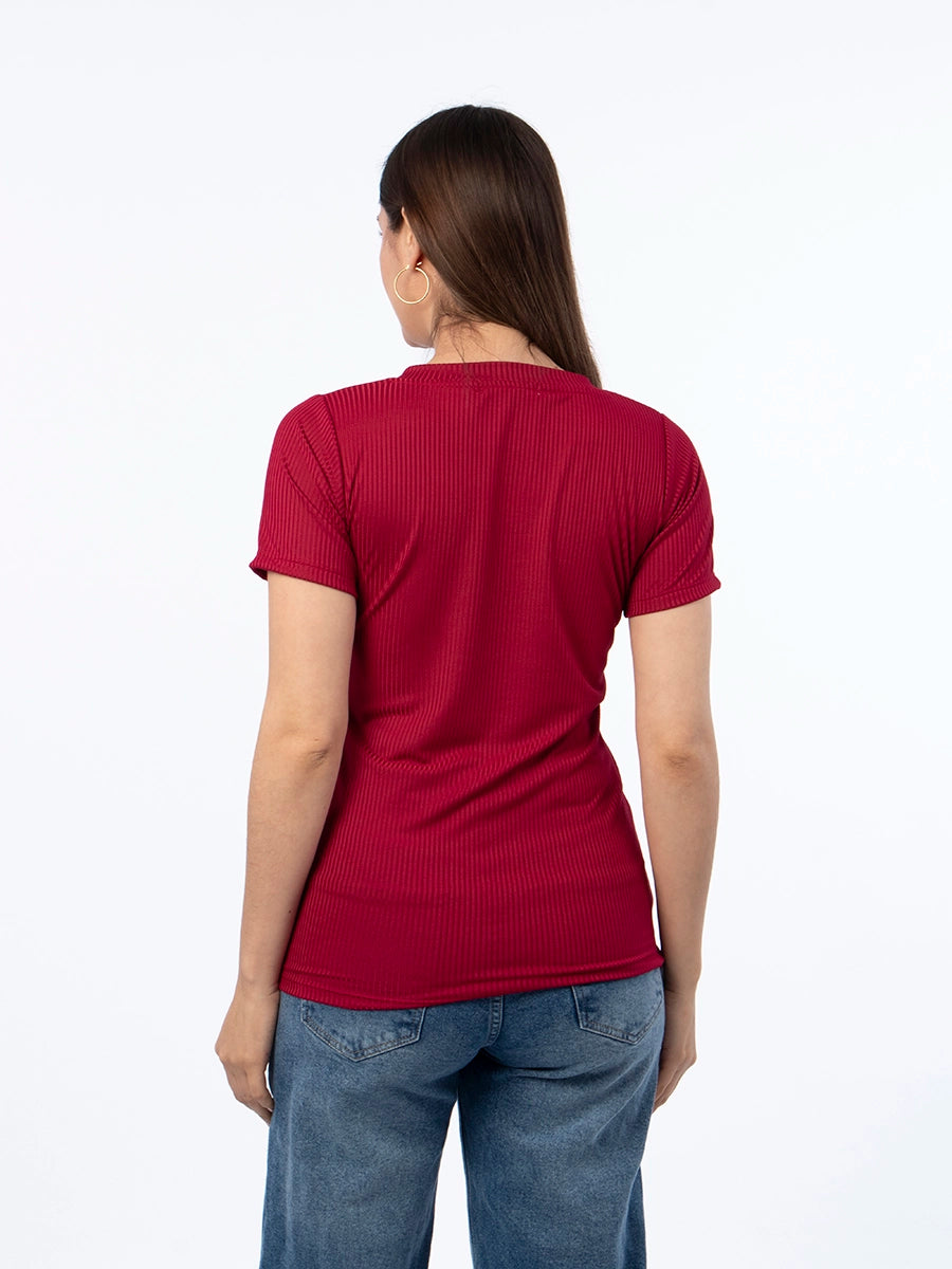 Polo Básico Borgoña