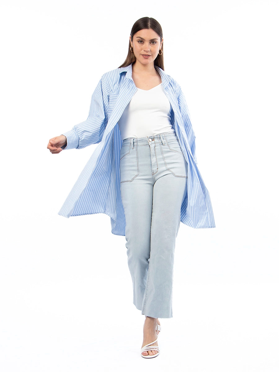 Vestido Camisero Rayas