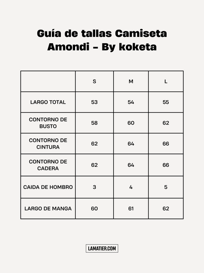 Camiseta Amondi Negro - Koketa