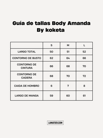 Body Amanda Rojo Rio - Koketa