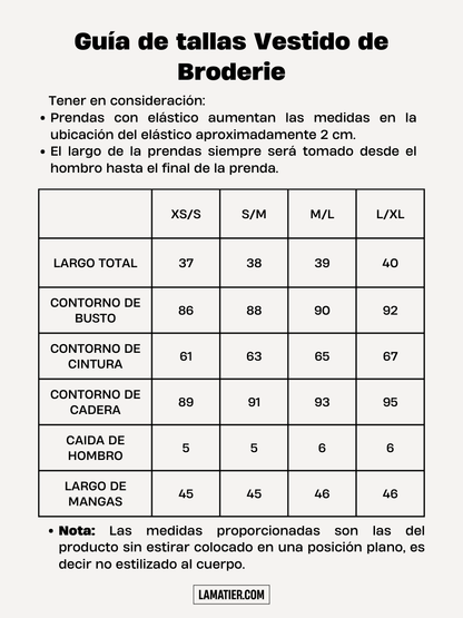 Vestido Broderie Alma