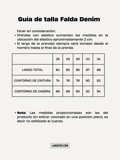 Falda Denim Carla