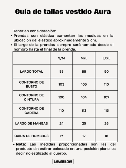 Vestido Aura Estampado Azul