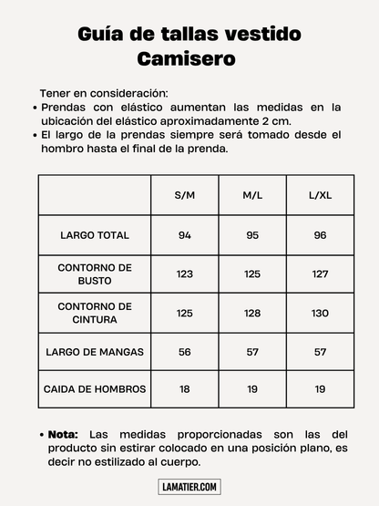 Vestido Camisero Rayas