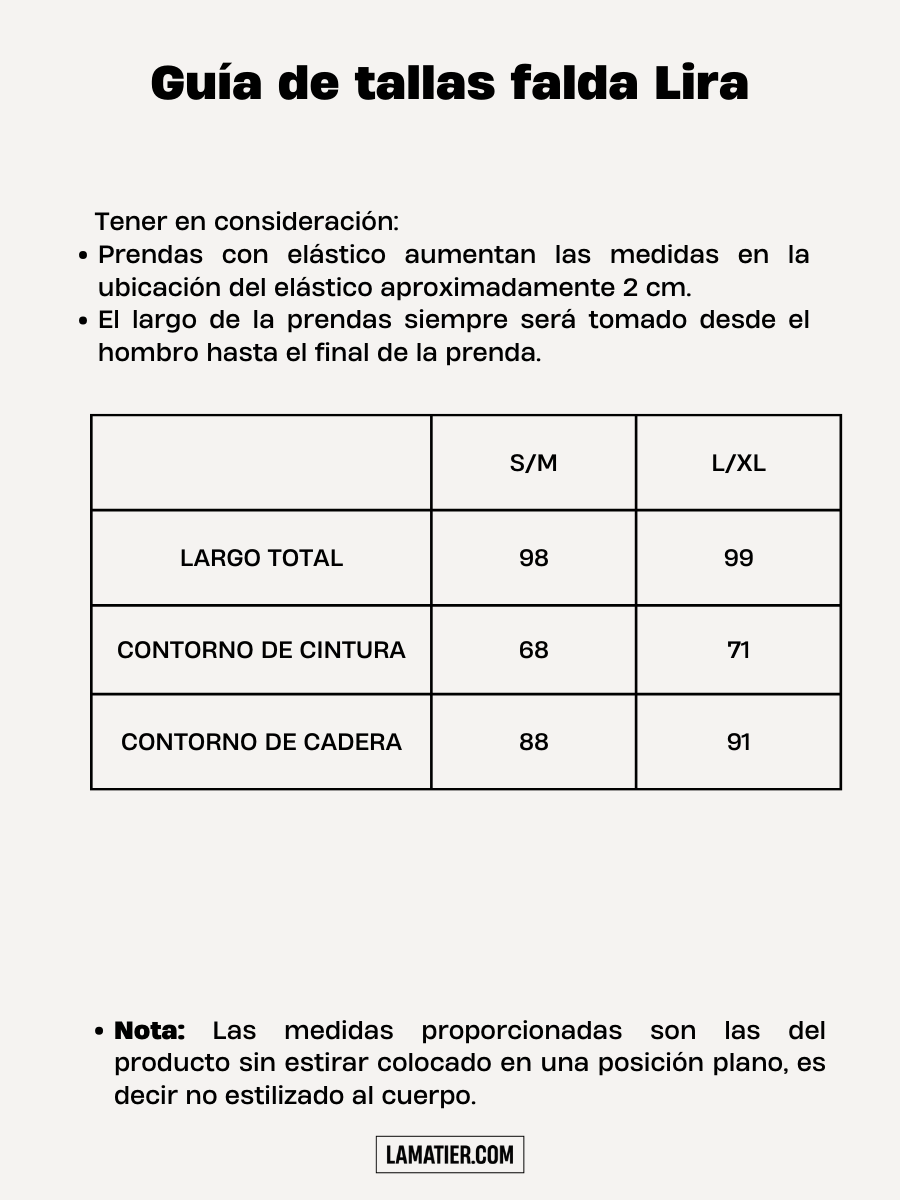 Falda Lira Tejida