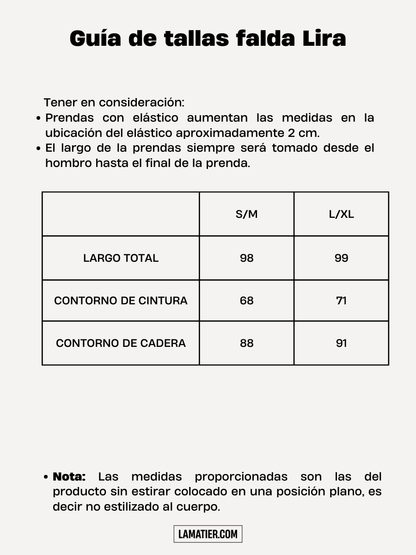 Falda Lira Tejida
