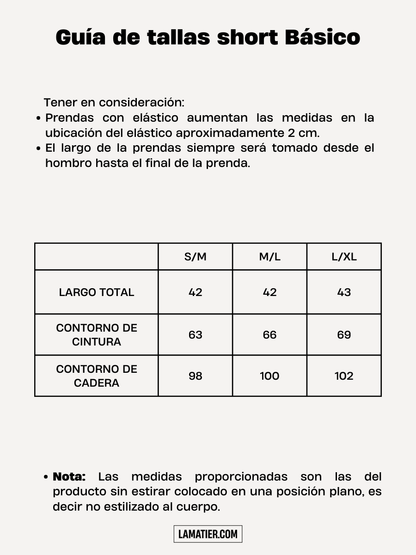 Short Básico Celeste