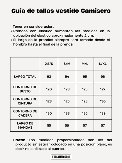 Vestido Camisero Blanco