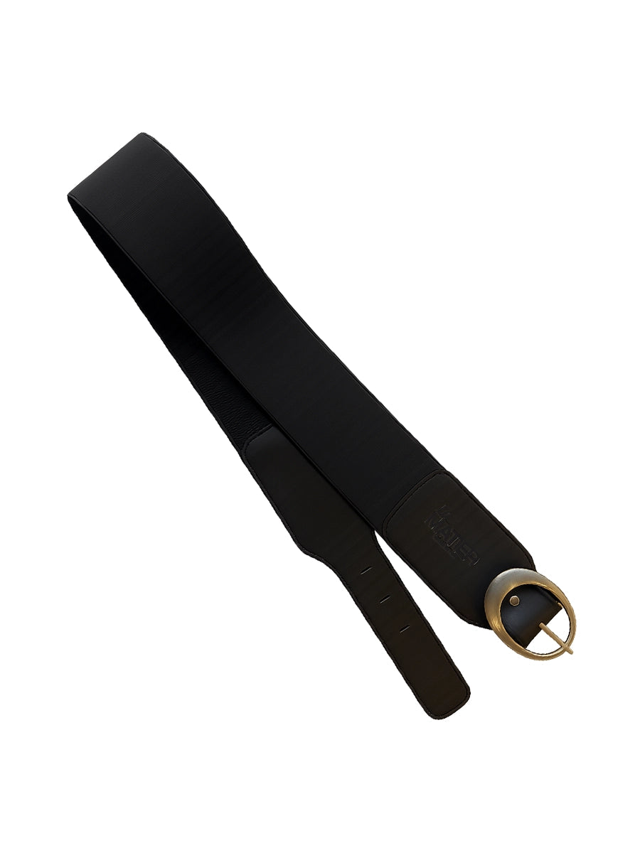 Correa Elasticada Negra Redonda