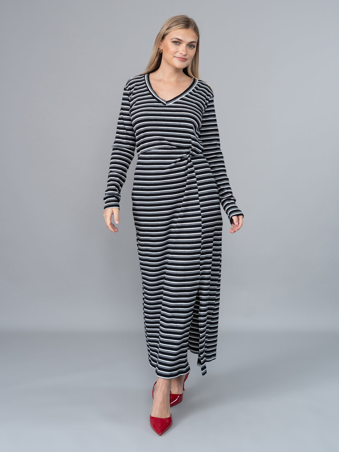 Vestido Rebe de Rayas en Rib
