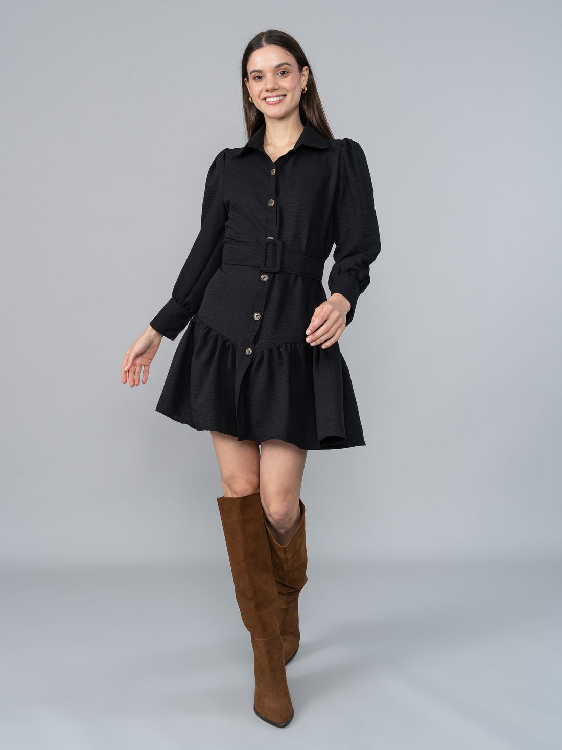 Vestido Alba 2.0 Negro en Chalis