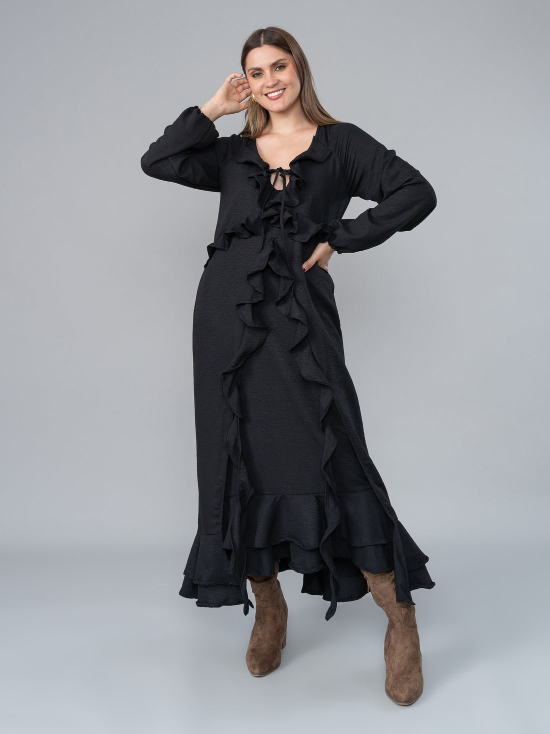 Vestido Lara Negro en Gaia