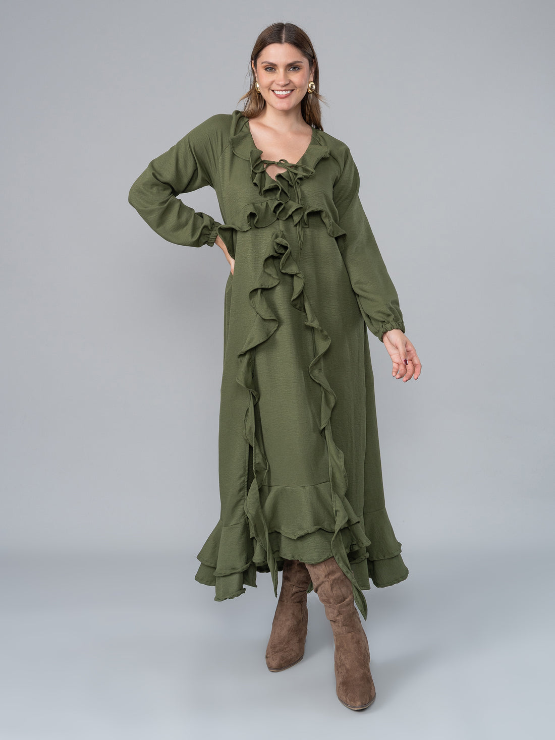 Vestido Lara Verde  en Gaia